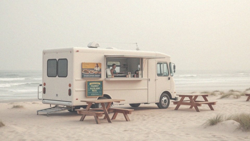 Jakie są wymagania dotyczące parkowania food trucka na plaży?