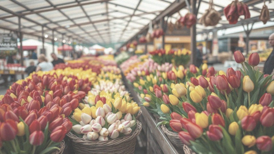 Jakie są ceny tulipanów krajowych na giełdzie?