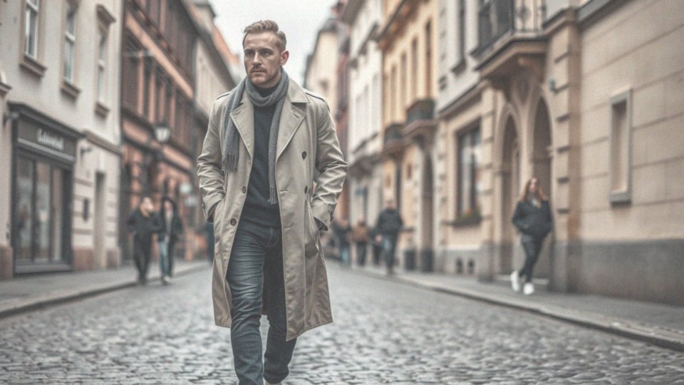 Jak nosić płaszcz męski w stylizacji codziennej oraz eleganckiej?