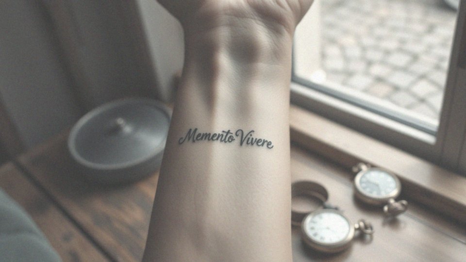 Memento Vivere tattoo – znaczenie i inspiracje do tatuażu
