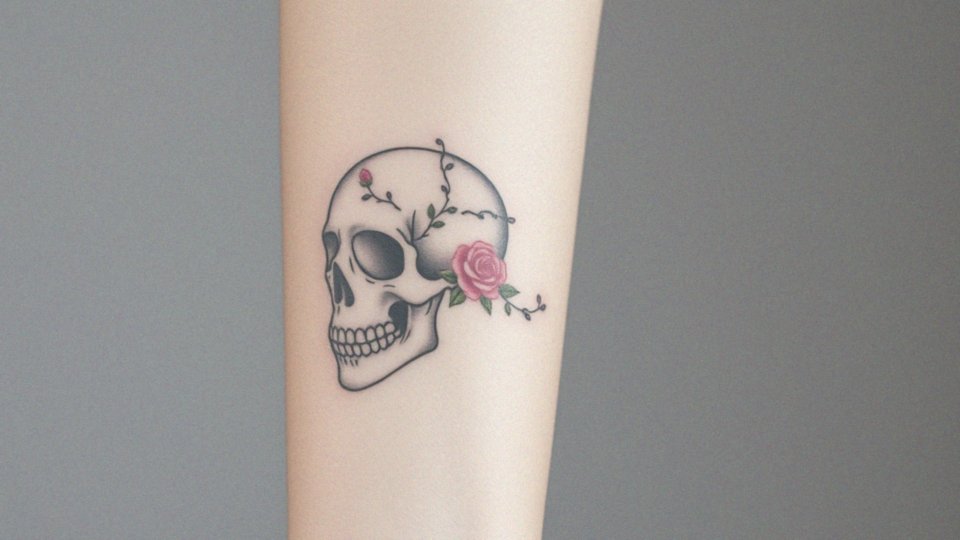 Tatuż czaszka kobiecy – symbolika, motywy i najpopularniejsze wzory