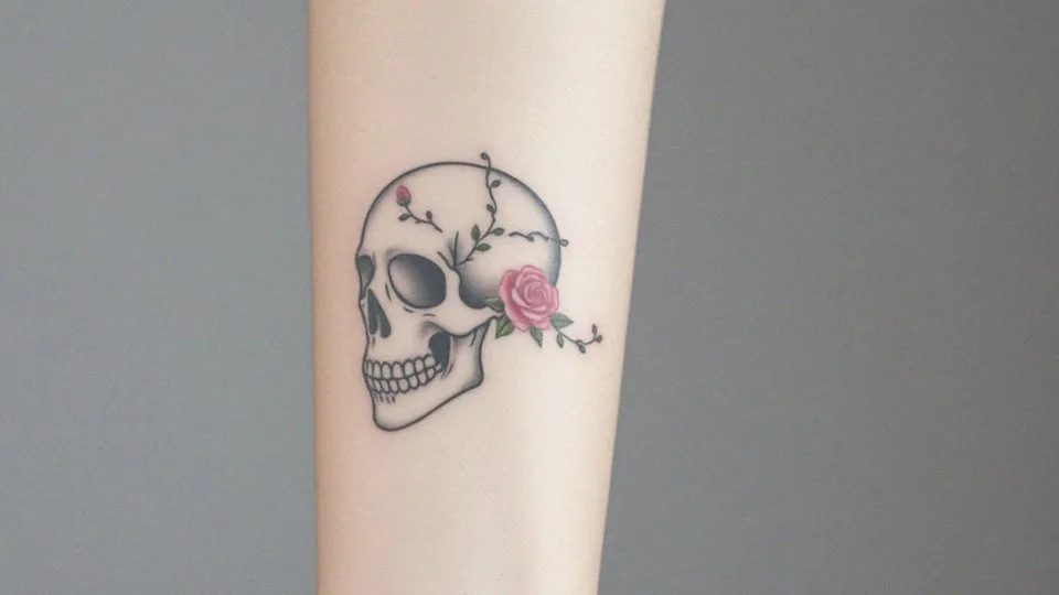 Tatuż czaszka kobiecy – symbolika, motywy i najpopularniejsze wzory